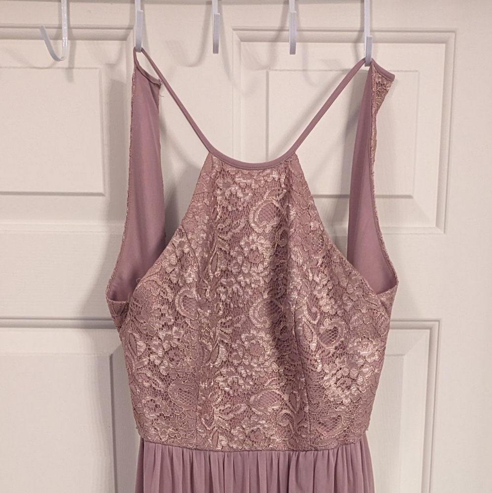 Lace Halter Bridesmaid Dress David's Bridal